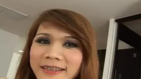 cute Thai Ladyboy receives nailed