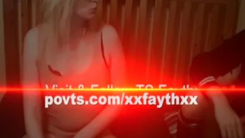 wild blonde UK shelady acquires blowjob webcam