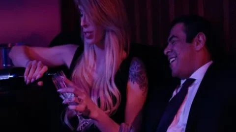 Draven pounded TS Casey under The Pink Lighting In The VIP Room