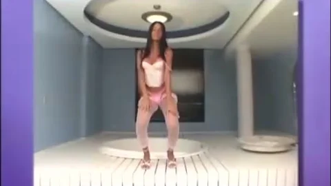 sheboy In Pink stockings enjoys Sex