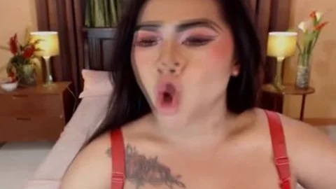yummy tranny Jerking Her penis