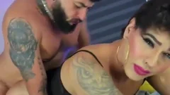 humongous Bearded Hunk anal bonks dark stockings latina Translady On web camera