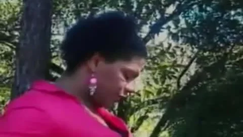 bulky dong Brazilian Trans Outdoor fun