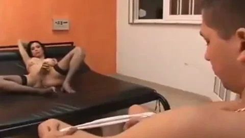 lady-twink spooges during the time that Somasterized