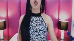 Hard ramrod tranny Masturbates On cam