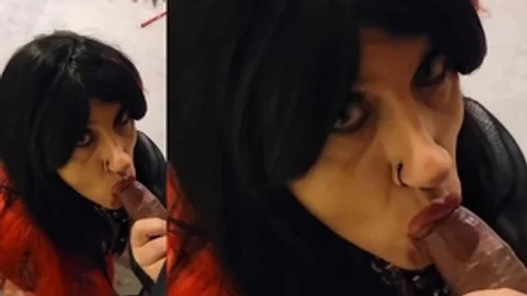 bare Sissy skank Tiffany Minx – suck job job In Close Up And long discharged - “Hung Up” By Madonna