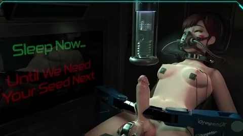 Futa DVA And Tracer Are Milked For Their sperm By Machine