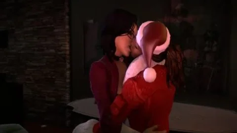 Futa Miranda And Sheva poke On Christmas Eve