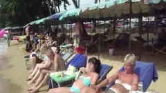 oriental lady-man Provokes The Cameraman