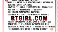 Redhead Female Dominates Her ladyboy ally On webcam