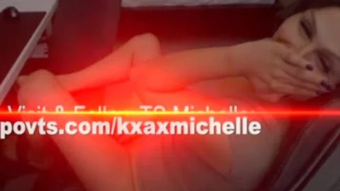 old shemale Michelle tiny small cock cum