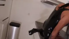 tranny In Fishnets nails