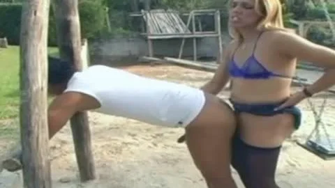 shemale bonks Her lad At The Park