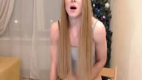 Julai large penis blonde goo flow