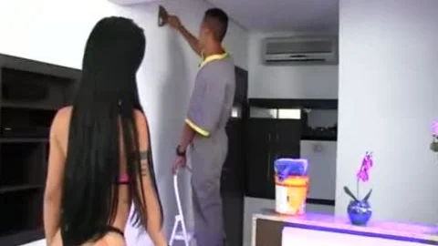 Dream shemale - banging His wazoo (Nicolly Pantoja)