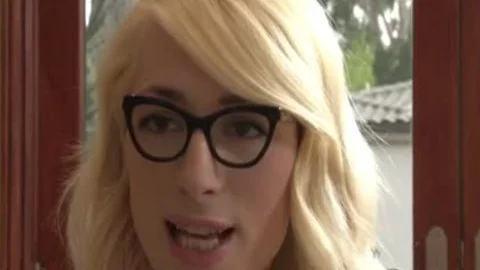 Trans blonde Babysitter pounds A Family chap.