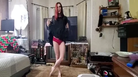 Trans beauty pokes Frots And Plays With cum