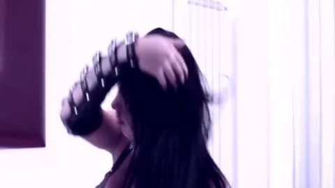 ladyman In Latex lingerie gets 10-Pounder Sucked