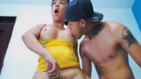 couple ladyman ass invasion And irrumation On cam