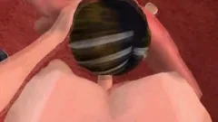 3D Cartoon Hunk Getting Double Teamed By Some shemales