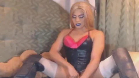 slutty And juicy tgirl nailing Her Teddy Bear