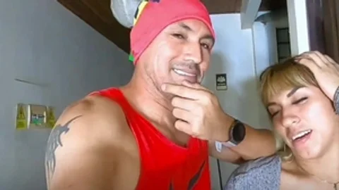 Colombian Trans angel Sucks My 10-Pounder At The Door Of Her Hotel Room.