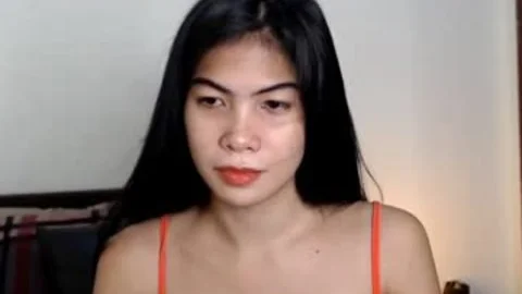 attractive ladyboy Pinay honey Masturbating On cam