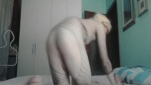 Crossdresser In Fishnet Super lusty Solo