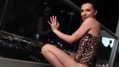 Nubile TS Chanel Santini Sucks And Riding black dildo