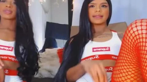 Twin ladyboy Giving Each Other A naughty cook jerking