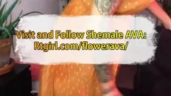 Short Hair shemale Beauty Teasing On cam