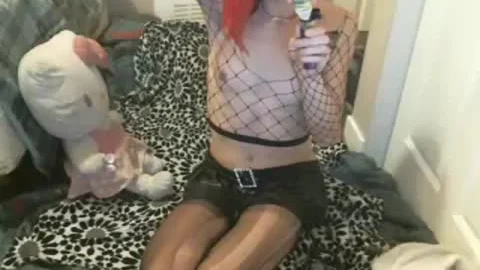 oriental Stoner Goth Plays In Leather