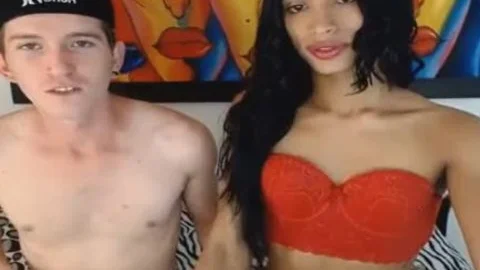 couple ladyboy sucking wang On webcam