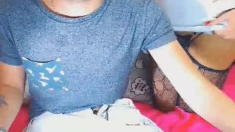 blond ladyboy babe suck Her Partner dick