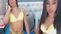 shemale couple bawdy Bedroom rod engulfing