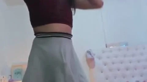 Upskirt sheboy Wanker Masturbating And Cumming Liquids