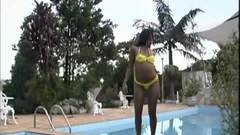 perfect outdoors groupbanging Near The Pool