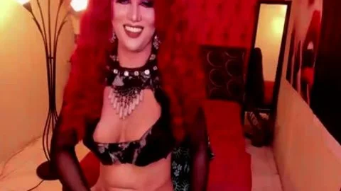 Curvaceous ladyboy stroking Her 10-Pounder