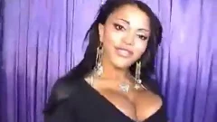 ebony shelady With big bazookas And semend cock