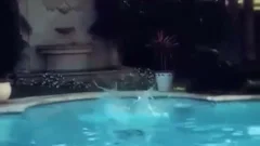 ebony fellow Bonks blonde TS By Pool