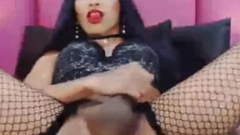 gigantic Hard ladyboy penis In Solo Masturbation