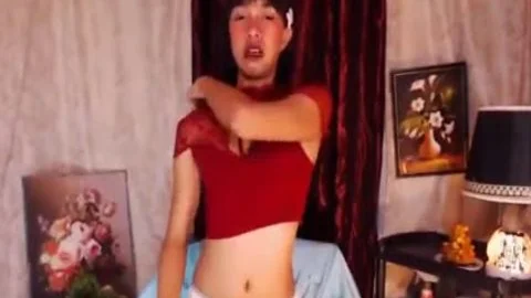 Femboy Playing On web camera