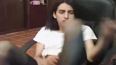 filthy Petite lady-man Jerks Off