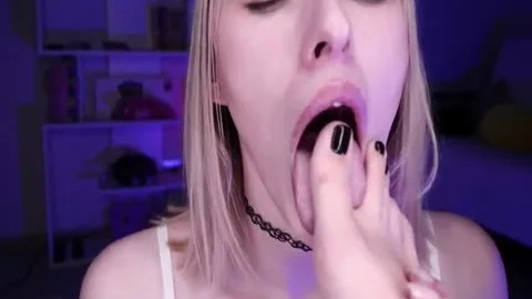 enchanting Little Sissy Cums On Her femdom-goddess's Feet