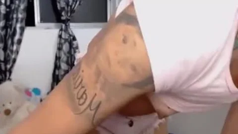 Petite shemale Feet lover Masturbates
