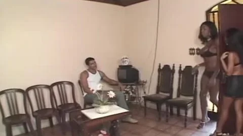 Brazilian 3some 2 penises 1 snatch