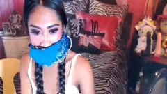 Two shemale Jerking Their enormous 10-Pounder On cam
