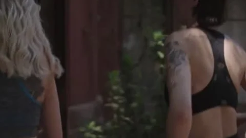 busty shemale Licks And pokes Her ally whilst that babe is Stuck
