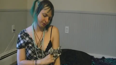 River Blue Plays With dildos