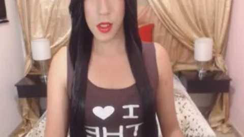 humongous Cocked tranny Strokes Her Hard dick
